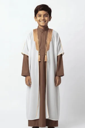Kid Royal Abaya in White