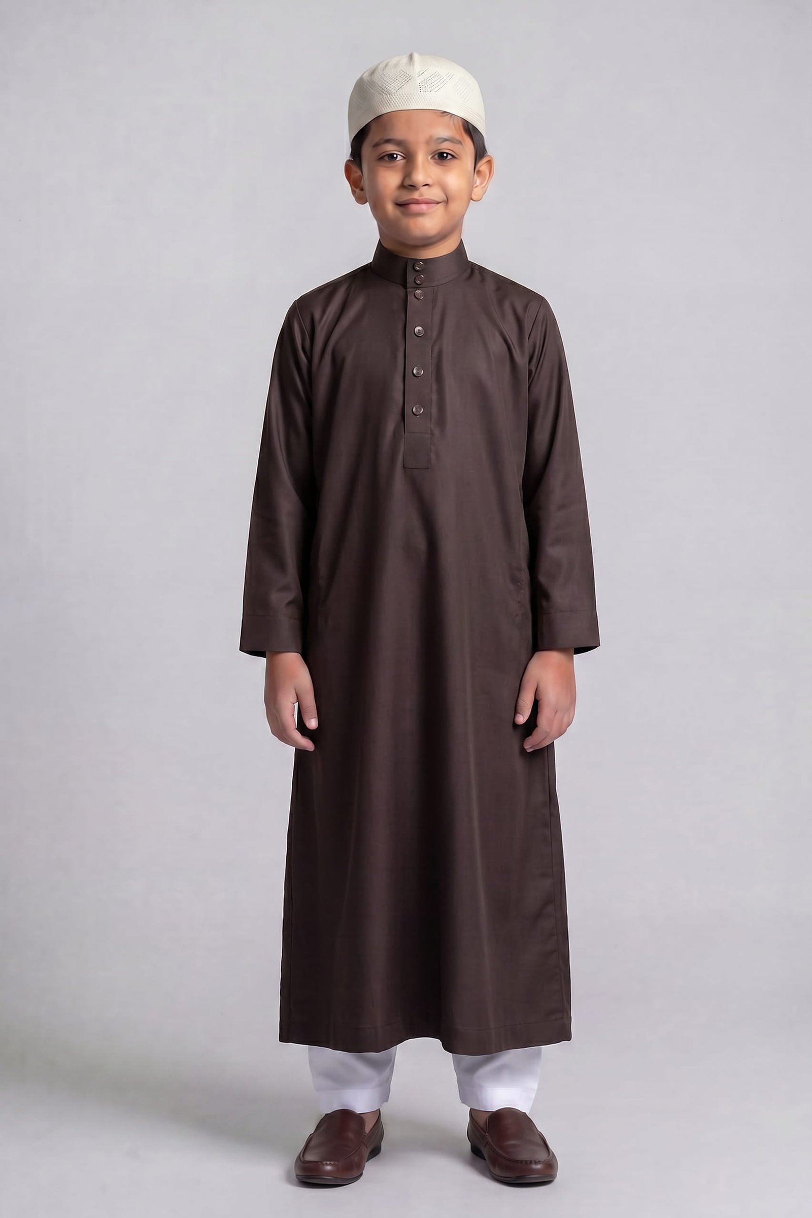 coffee jubba web.jpg Badr Brown Jubba - Image 1